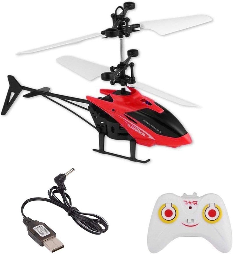 ST ZONE Remote Control Flying Helicopter Toy with Sensor & LED Lights – Rechargeable Dual-Mode Indoor & Outdoor Helicopter for Kids & Adults - Image 1